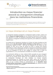 Introduction au risque financier associé au changement climatique dans les institutions financières