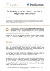 Le leasing pour les micros, petites et moyennes entreprises